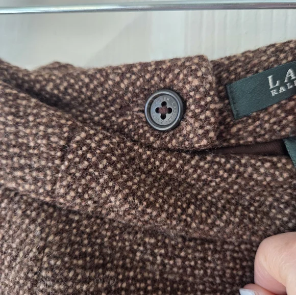 Lauren Ralph Lauren Vintage Tweed Midi Skirt Suit Jacket 10, Skirt 6